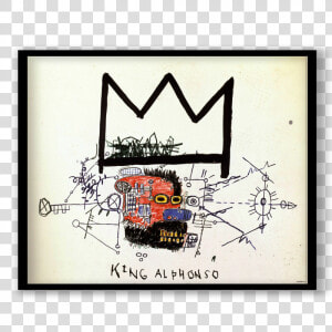 Jean Michel Basquiat King Alphonso  HD Png Download