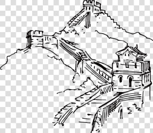 Great Wall Of China Illustration  HD Png Download