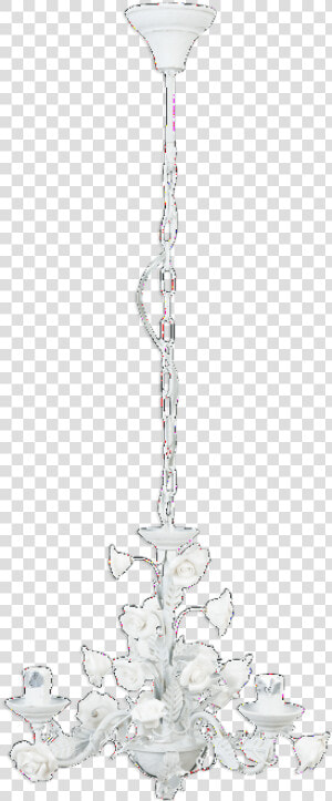 Rose Detailed Scrolled Hanging Chandelier   Chandelier  HD Png Download