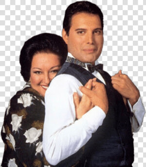 Monserrat Caballé Holding Freddie Mercury   Montserrat Caballe Und Freddy Mercury  HD Png Download