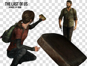 The Last Of Us Render By Diego dran Clipartlook   Sitting  HD Png Download