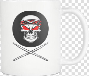 Skull And Drumsticks   Beer Stein  HD Png Download