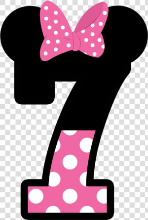 Numeros A Lo En   Minnie Mouse Number 7  HD Png Download