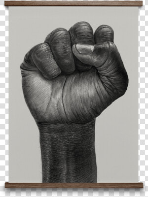 Realistic Clenched Fist Drawing  HD Png Download