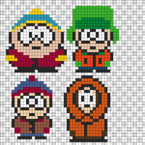 South Park Perler Bead Pattern   Bead Sprite   South Park  HD Png Download