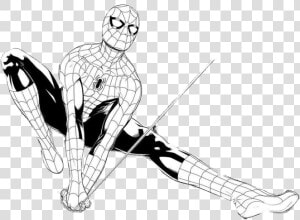  hombre Araña   Sketch  HD Png Download