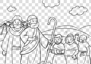 Download Moses And Aaron Coloring Pages Clipart Book   Israelites In The Wilderness Coloring Pages  HD Png Download