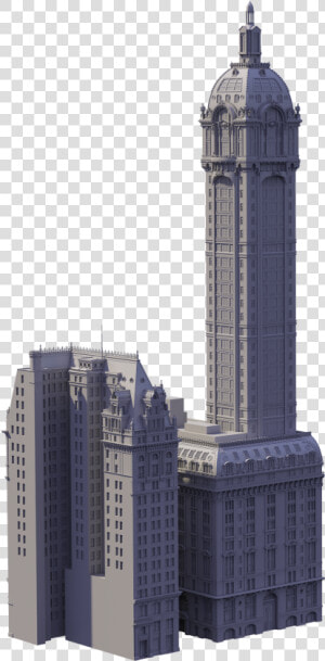 When I First Started To Model The Singer Building    Destroyed Building Png  Transparent Png