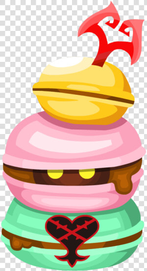 Bitter Macaron Khx   Kingdom Hearts Macarons  HD Png Download