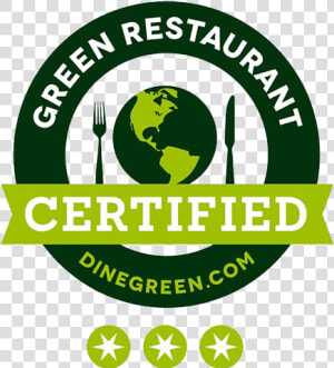 Green Rest   Green Restaurant Certified Logo Vector  HD Png Download