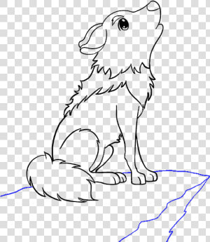 How To Draw Cartoon Wolf   Make A Cartoon Wolf Drawing  HD Png Download