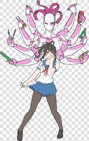 Yandere Simulator Clothing Pink Fictional Character  HD Png Download