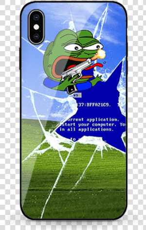 Blue Screen Of Death Windows Xp Vista Error Bsod Pepe   Cartoon  HD Png Download