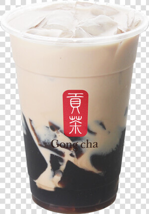 Milk Tea With Grass Jelly   Gong Cha Title With Transparent Bg  HD Png Download