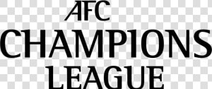 Afc Champions League Logo Afc Png  Transparent Png