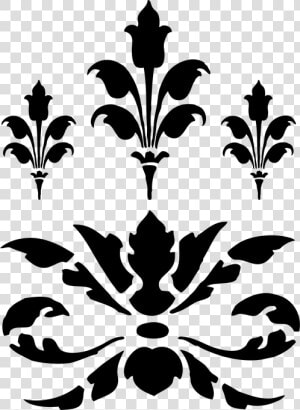 Tulip Shaped Damask Stencil   Illustration  HD Png Download