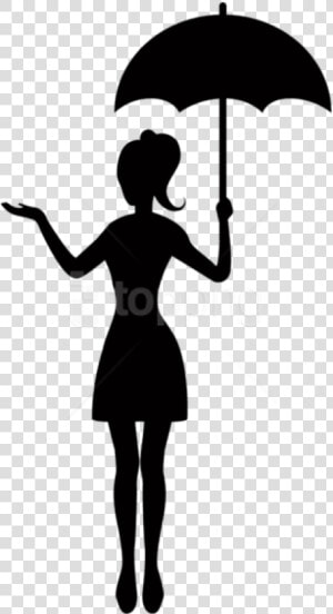 Free Png Girl With Umbrella Silhouette Png   Girl Holding Umbrella Silhouette  Transparent Png