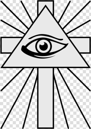 Coa Illustration All Seeing Eye   Cross With All Seeing Eye  HD Png Download