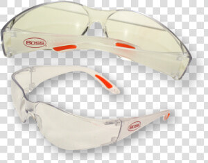 Boss® Wrap Around Safety Glasses Side Shields Clear   Glasses  HD Png Download