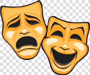 Mask Theatre Tragedy Comedy   Comedy And Tragedy Masks  HD Png Download