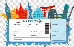 Transparent Plane Ticket Png   Clipart Airplane Ticket  Png Download