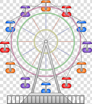 Clipart Ferris Wheel Cartoon  HD Png Download