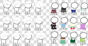 Homestuck Sprite Bases   Homestuck Sprite Clothes Base Transparent  HD Png Download