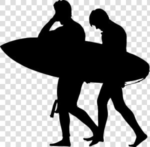 Surfing Silhouette Computer Icons Download   Hand On Hips Silhouette  HD Png Download