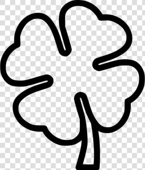 Black And White Four Leaf Clover Black And White Clipart   Black And White Four Leaf Clover  HD Png Download