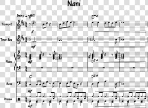 Nani Nani Sheet Music  HD Png Download