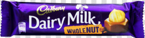 Cadbury Dairy Milk Chocolate Whole Nut 45 Gm   Cadbury Dairy Milk  HD Png Download