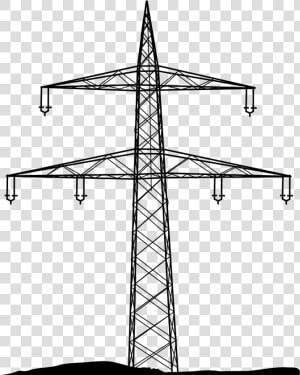 Transparent Power Line Clipart   Electricity Pylon Png  Png Download