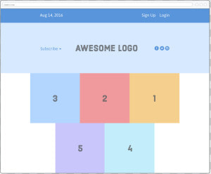 Web Page With Grid Rows Displayed Backwards   Html Container  HD Png Download