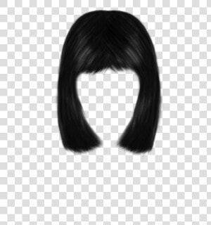 Hair Bangs Png   Black Hair Clipart Png  Transparent Png