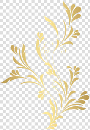 Free Png Download Floral Gold Element Png Clipart Png   Background Flower Gold Png  Transparent Png