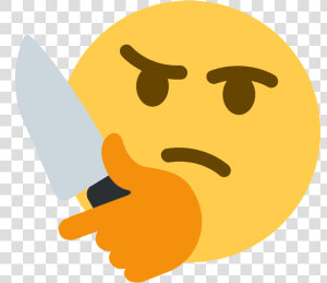 Stabs Discord Emoji   Discord Thinking Emoji Transparent  HD Png Download