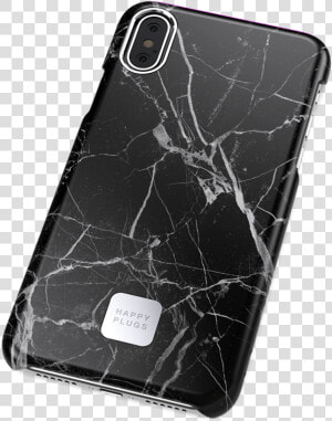 Iphone X Case Black Marble   Happy Plugs Marble Case  HD Png Download