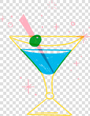  drink  cocktail  sketch  drawing  illustration  overlay   Blue Lagoon  HD Png Download