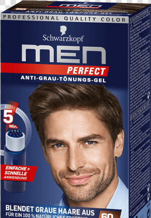 Men Perfect Anti Grau Tönungs Gel   Schwarzkopf Hair Color Men  HD Png Download