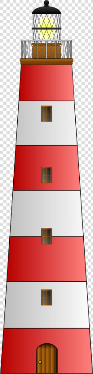 Faro Rojo Y Blanco Clipart   Lighthouse Clipart  HD Png Download