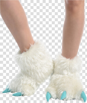 Paw Slipper Image   Yeti Feet Shoes  HD Png Download