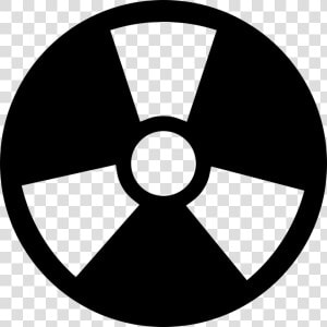 Radiation Circular Symbol With Three Rays   Radiation Icon  HD Png Download