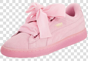  puma  aesthetic  pinkaesthetic  pink  pinkcolor  sneakers   Pink Puma Ribbon Shoes  HD Png Download