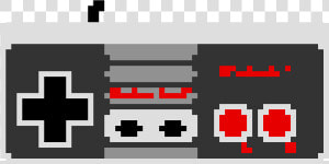 Nes Controller Pixel Art   Png Download   Nes Controller 8 Bit  Transparent Png