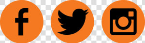 Transparent Social Media Icons Orange  Hd Png Download   Orange Social Media Logo Png  Png Download