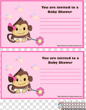 Thumb Image   Invitaciones De Baby Shower De Monito Bebé  HD Png Download