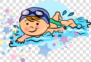 Drawing Clip Art Transprent   Swimming Cartoon Png  Transparent Png