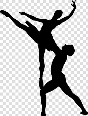 6360 Free Clipart Dancing Couple Silhouette Public   Silhouette Ballet Dancers Png  Transparent Png