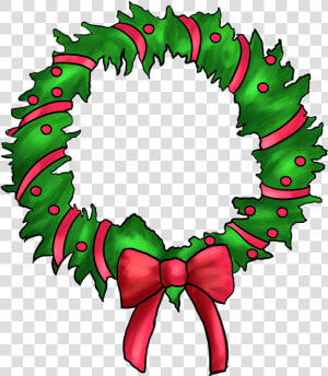 Diy Holiday Wreath Class Ida Grove   Christmas Wreath Clip Art  HD Png Download