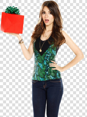 Victoria Justice Christmas   Png Download   Victoria Justice Png Christmas  Transparent Png